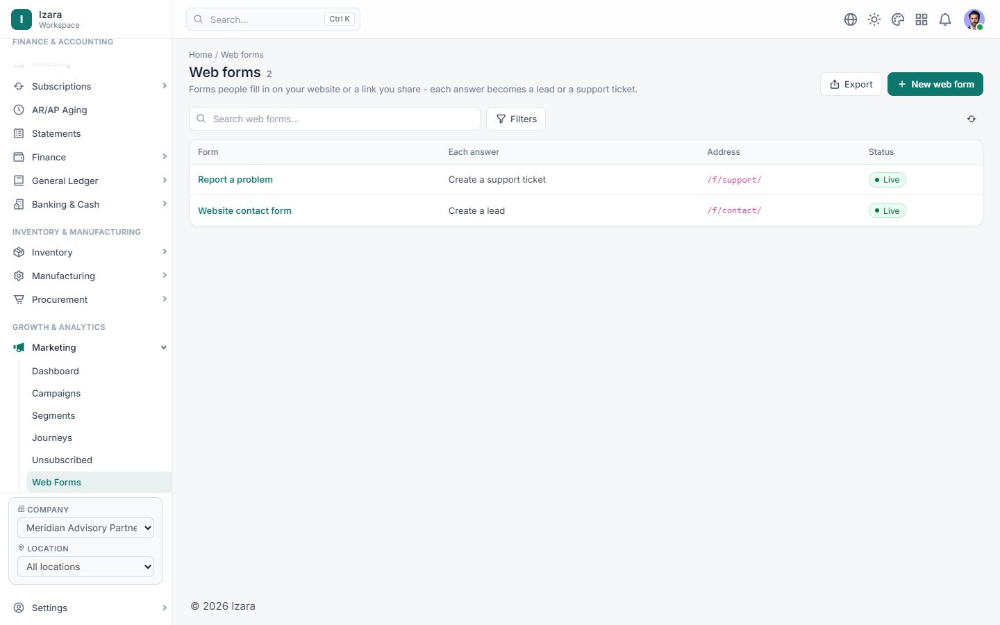 Forms that feed straight into your data